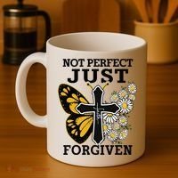 Forgiven and Funny Christian  for Jesus Lovers Coffee Mug thumb 4