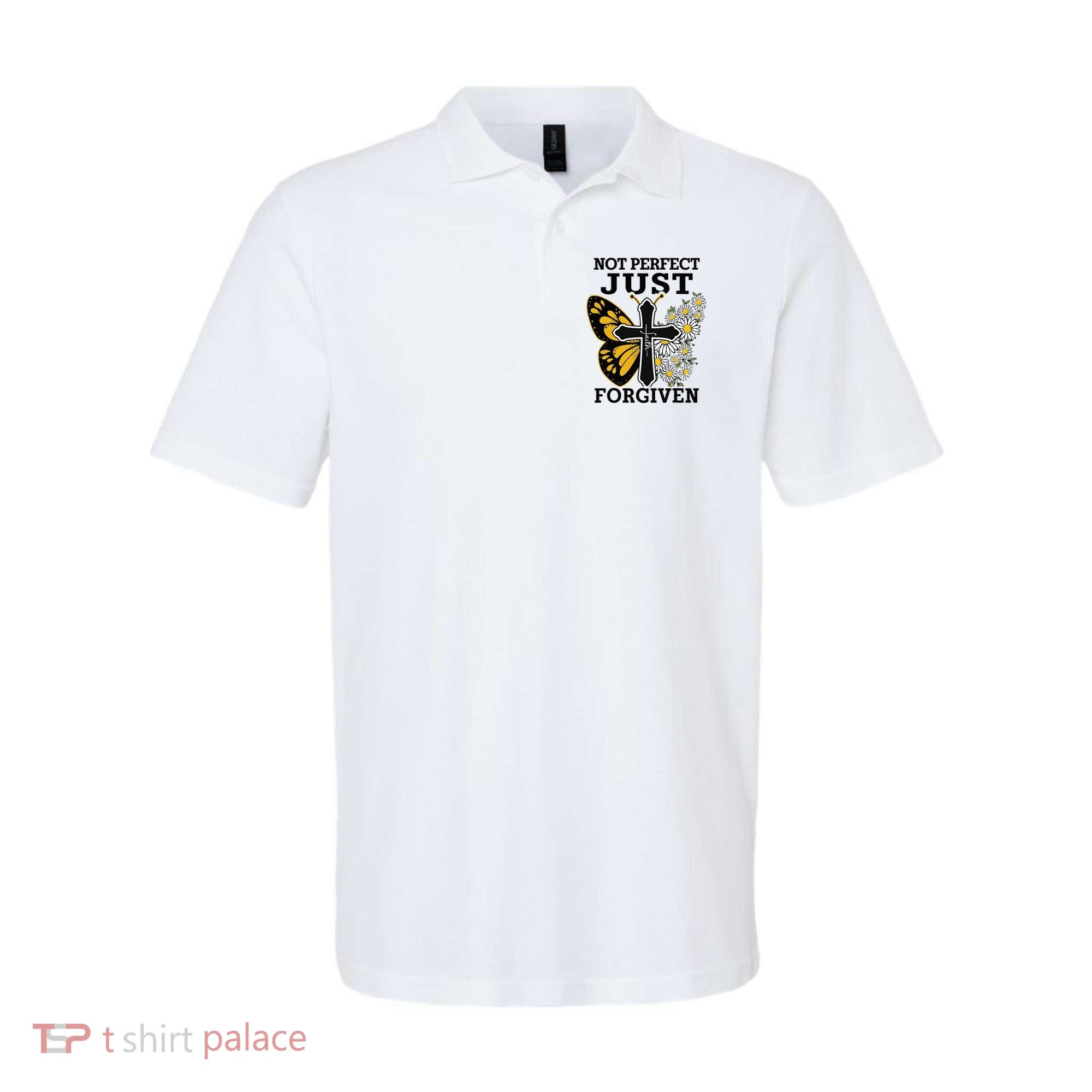 Forgiven and Funny Christian  for Jesus Lovers Polo