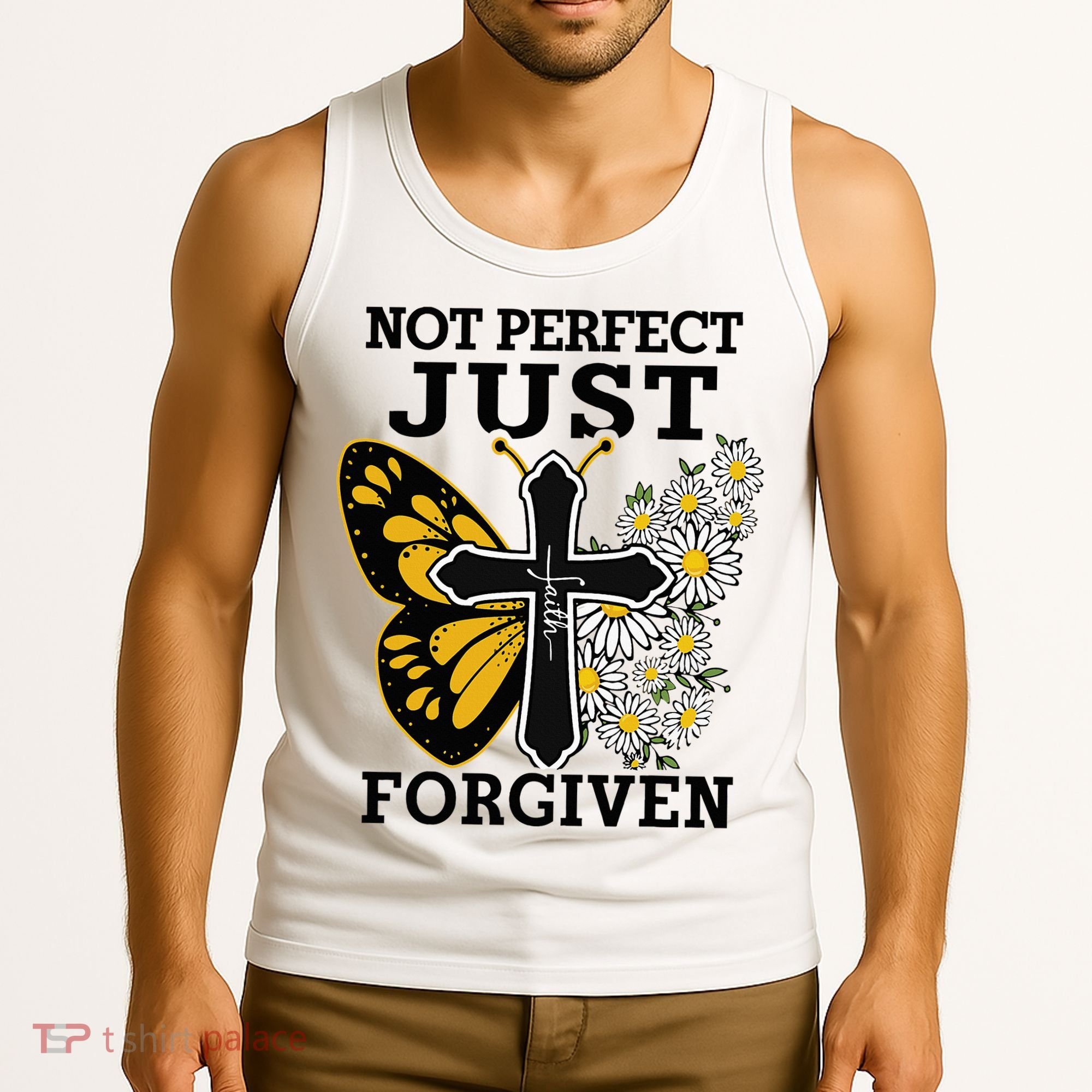 Forgiven and Funny Christian  for Jesus Lovers Tank Top