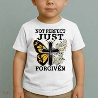 Forgiven and Funny Christian  for Jesus Lovers Toddler T-Shirt thumb 2