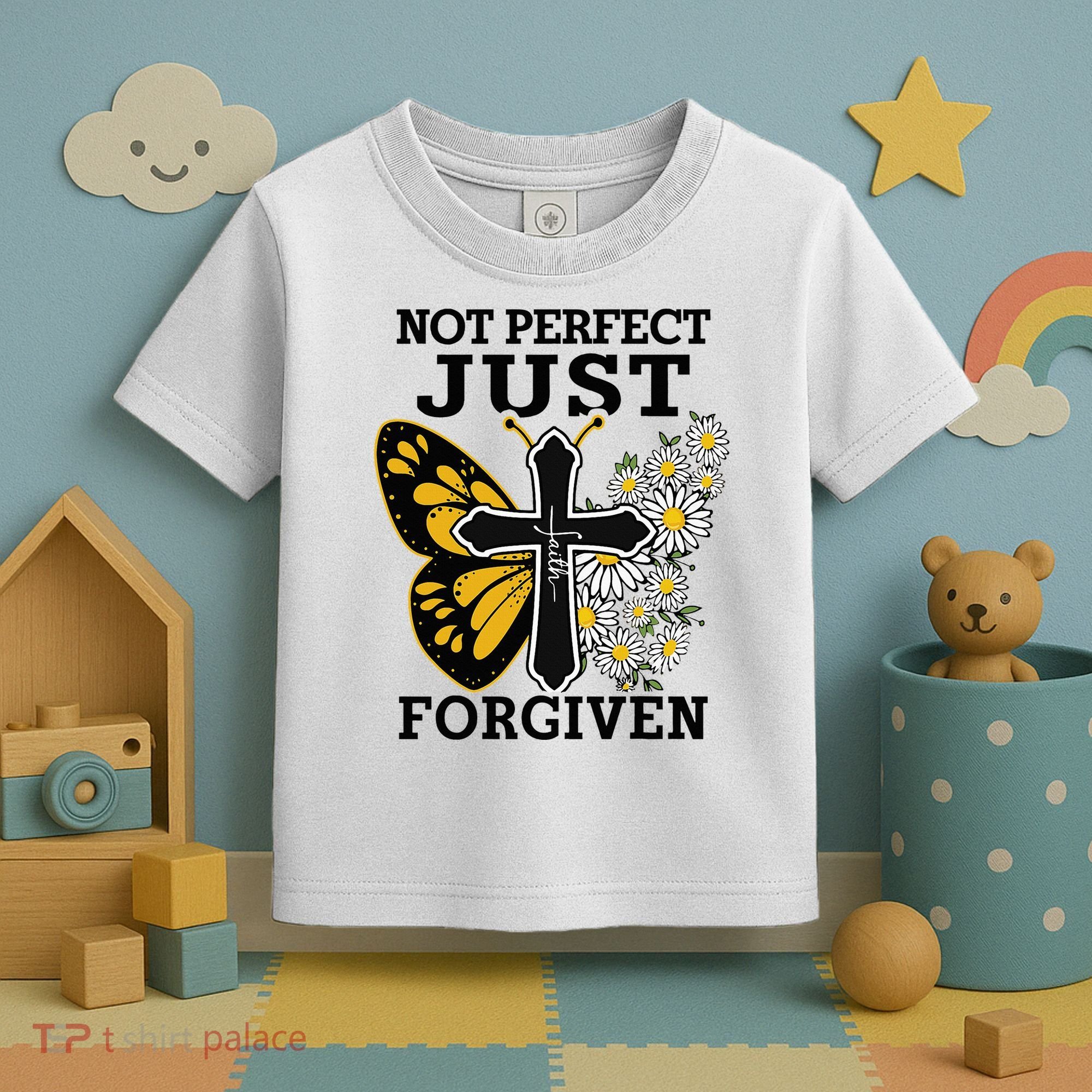 Forgiven and Funny Christian  for Jesus Lovers Toddler T-Shirt