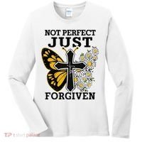Forgiven and Funny Christian  for Jesus Lovers Women's Long Sleeve Shirt thumb 0