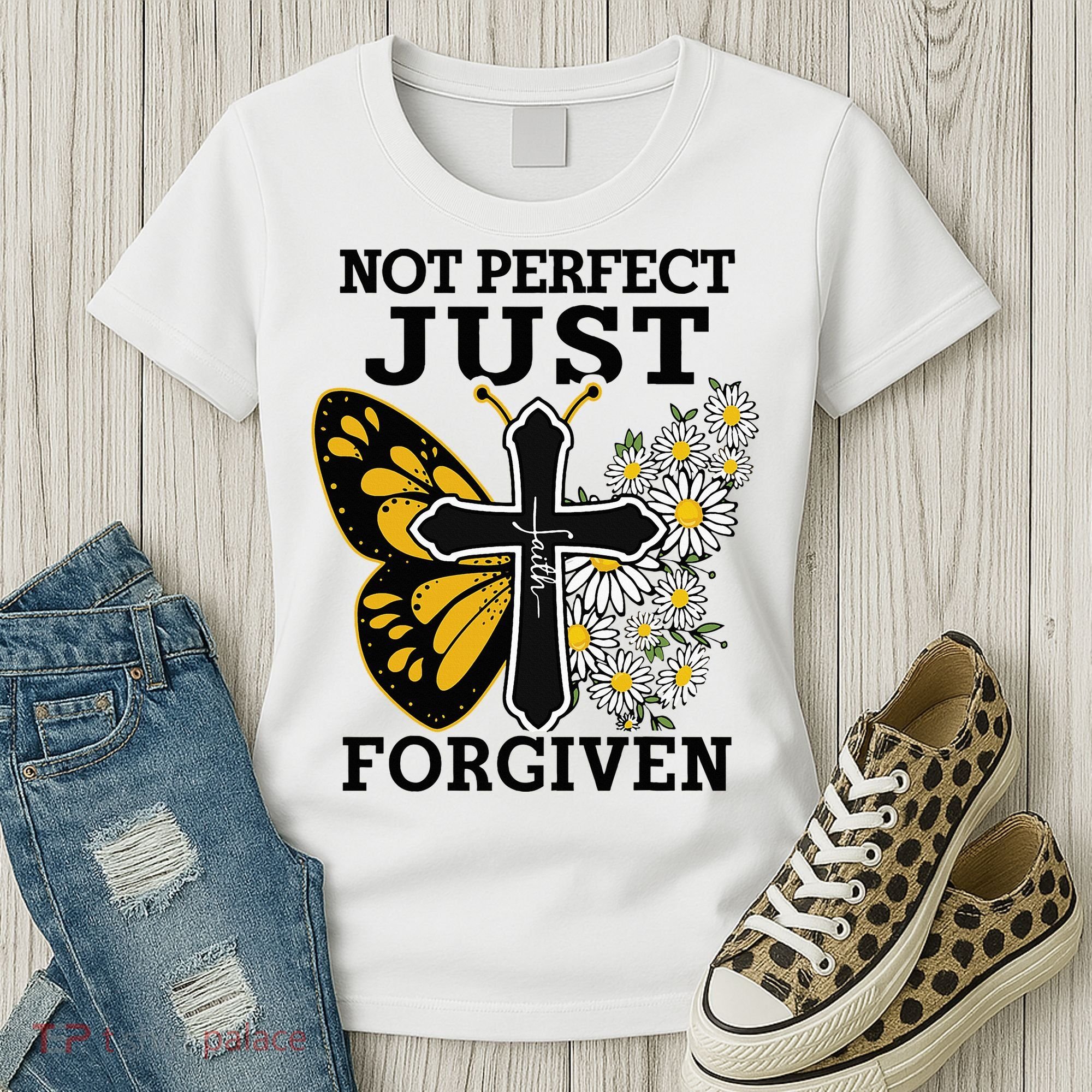 Forgiven and Funny Christian  for Jesus Lovers Women's T-Shirt