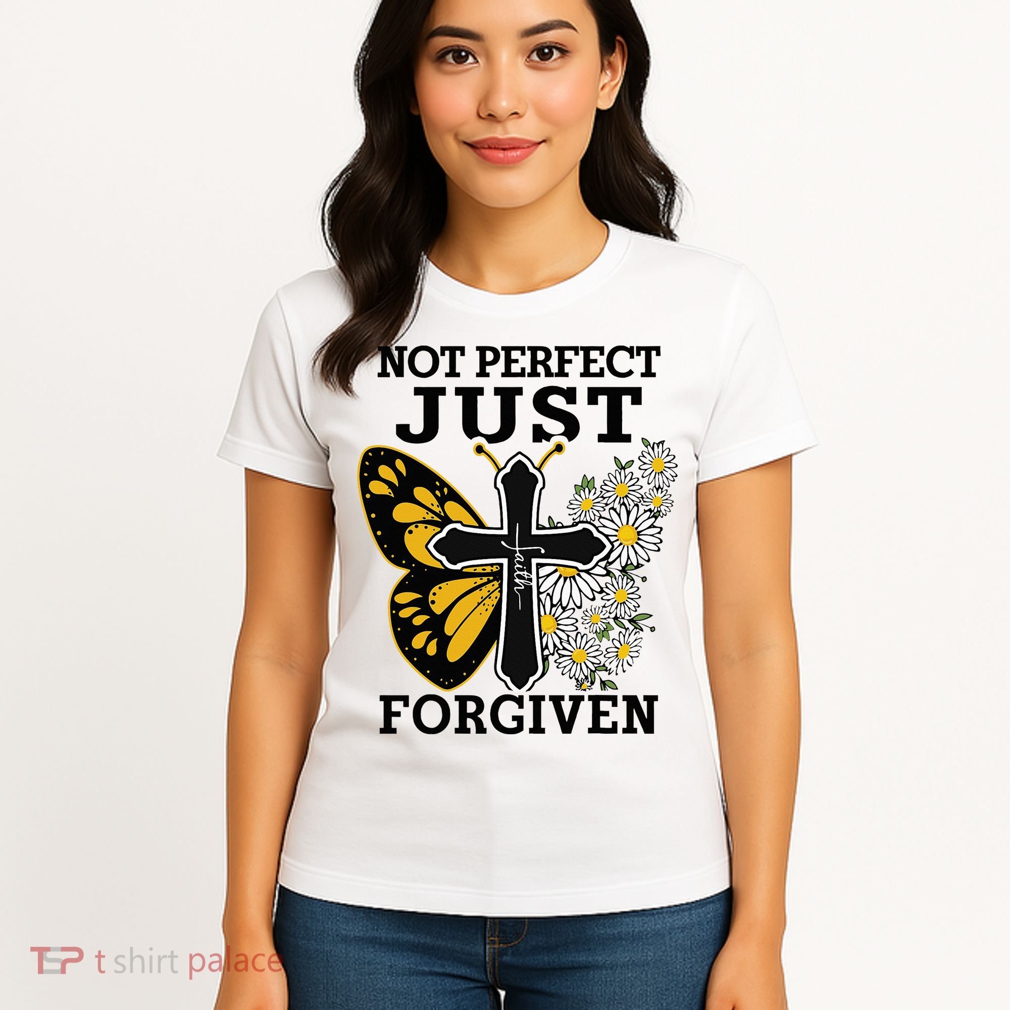 Forgiven and Funny Christian  for Jesus Lovers Women's T-Shirt