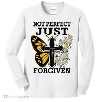 Forgiven and Funny Christian  for Jesus Lovers Kids Long Sleeve Shirt thumb 0