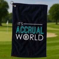 Funny Accounting Golf Towel thumb 1