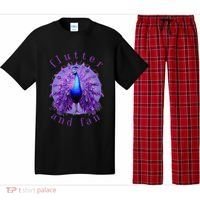 Flutter and Fan apparel peacock on glowing moon Pajama Set thumb 0
