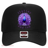 Flutter and Fan apparel peacock on glowing moon Hat thumb 0