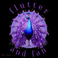 Flutter and Fan apparel peacock on glowing moon Toddler T-Shirt thumb 4