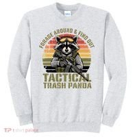 Forage Around & Find Out Tactical Trash Panda Funny Raccoon Sweatshirt thumb 0