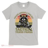 Forage Around & Find Out Tactical Trash Panda Funny Raccoon T-Shirt thumb 0