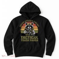 Forage Around & Find Out Tactical Trash Panda Funny Raccoon Hoodie thumb 0