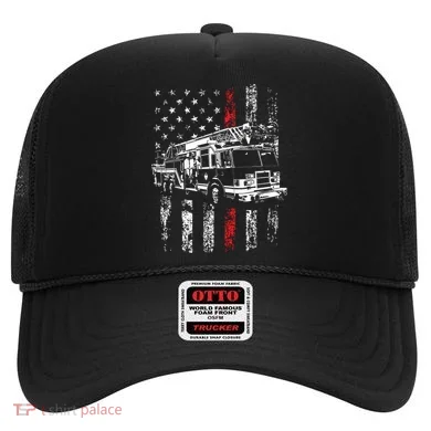 Fireman American Flag Thin Red Line Firefighter Hat