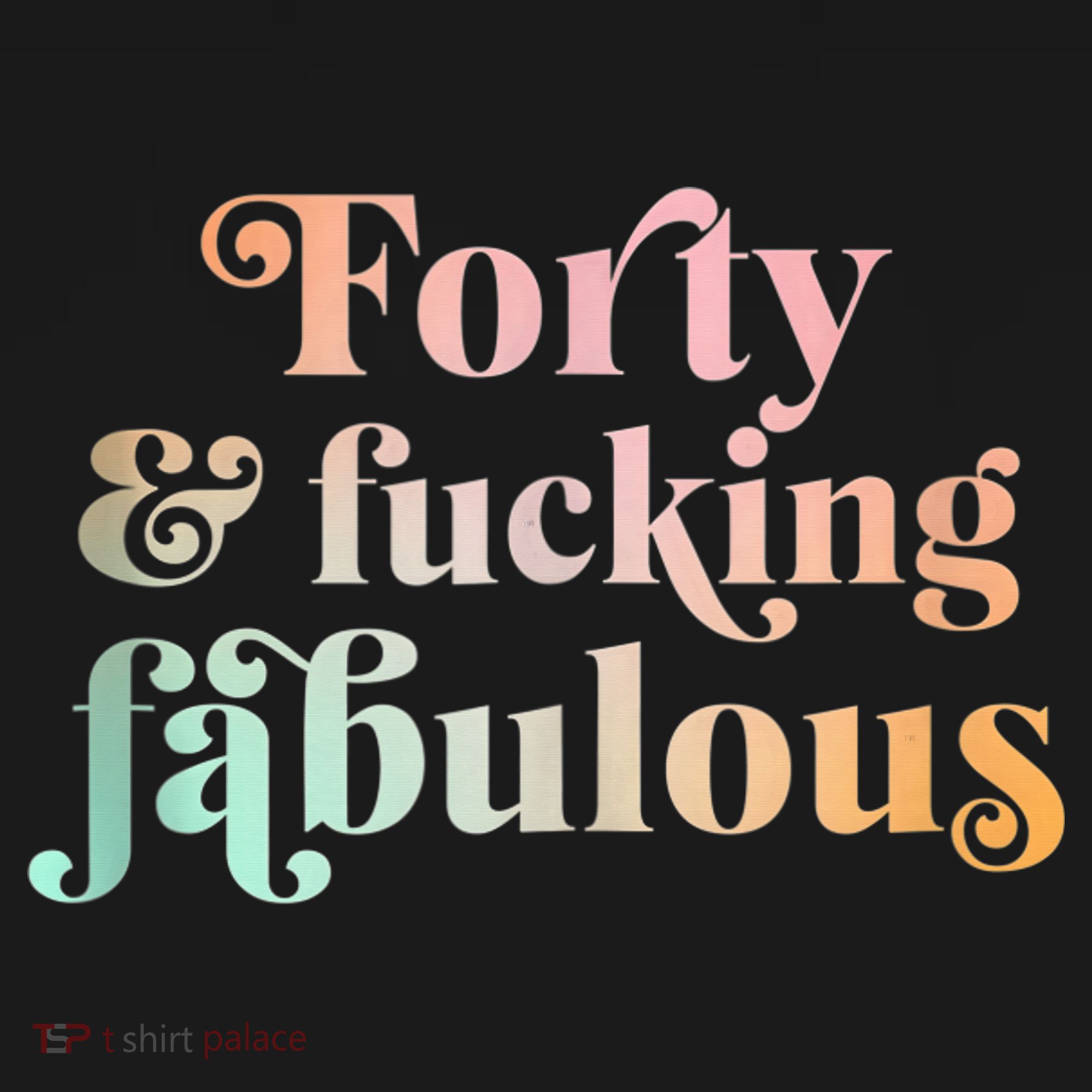 Forty and fucking fabulous funny retro 40th birthday Women's Hoodie