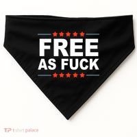 Free As Fuck Kyle Rittenhouse USA-Made Doggie Bandana thumb 0