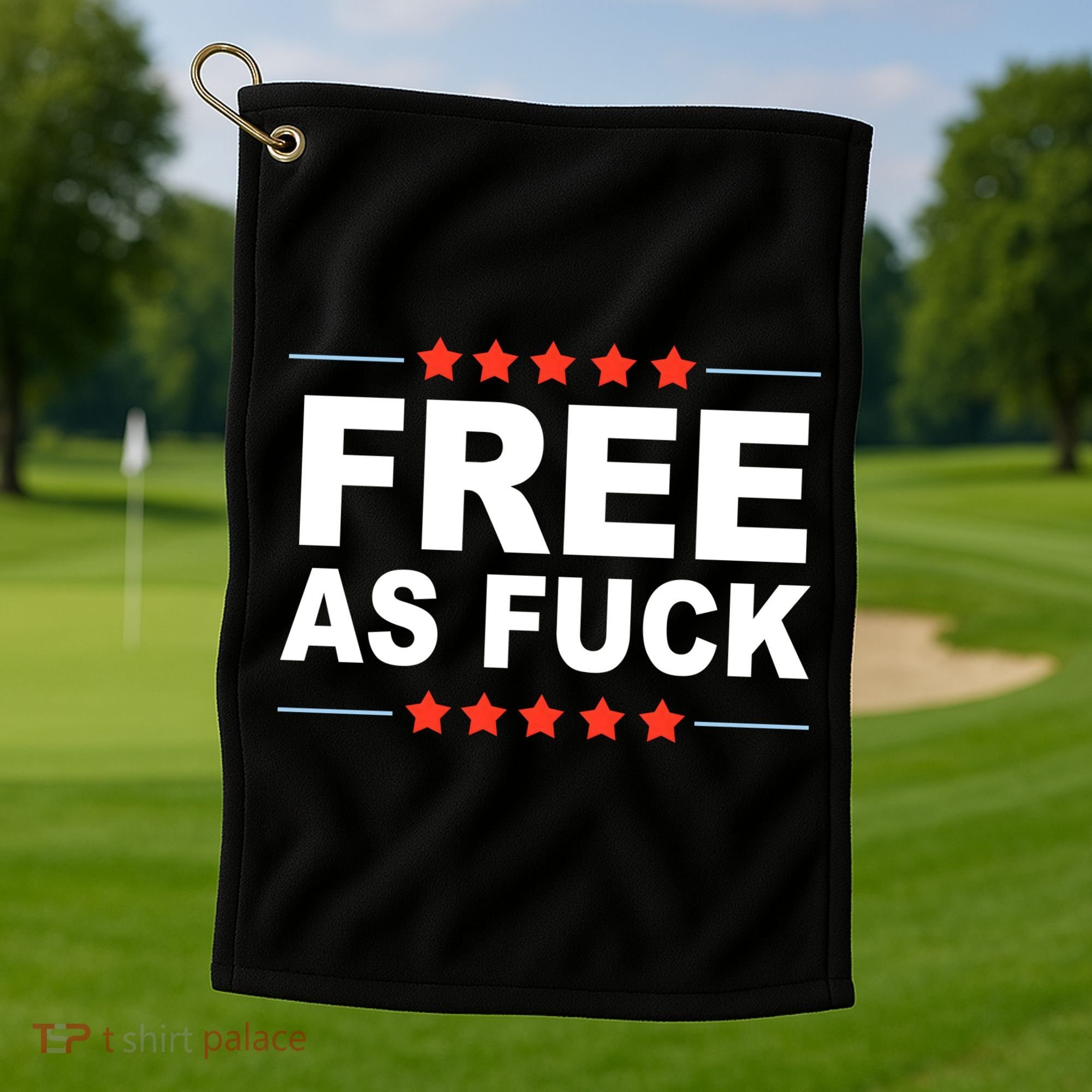 Free As Fuck Kyle Rittenhouse Golf Towel
