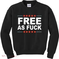 Free As Fuck Kyle Rittenhouse Kids Sweatshirt thumb 0