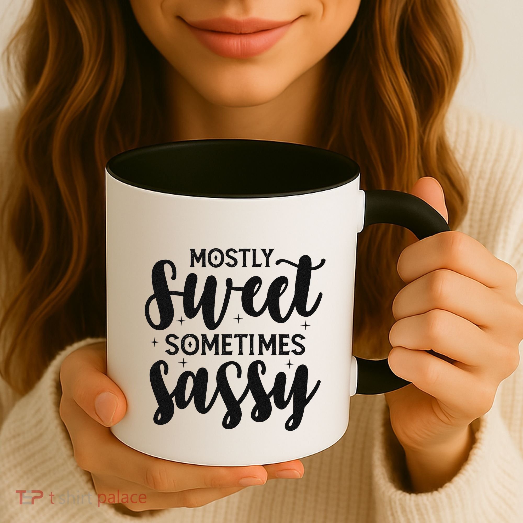Funny And Feisty Mom Mostly Sweet Sometimes Sassy Coffee Mug