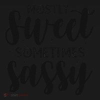 Funny And Feisty Mom Mostly Sweet Sometimes Sassy Visor thumb 3