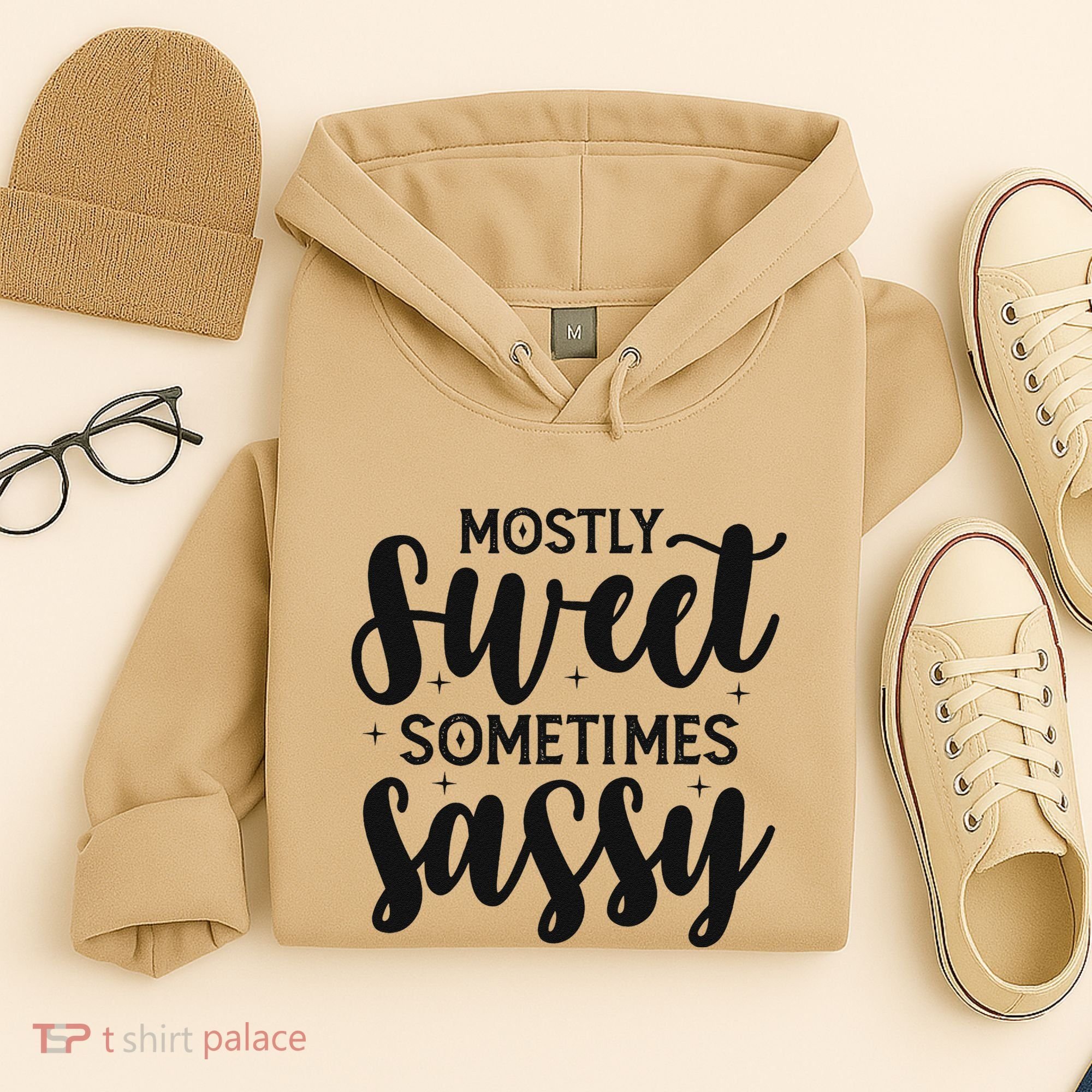 Funny And Feisty Mom Mostly Sweet Sometimes Sassy Hoodie