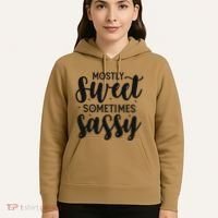 Funny And Feisty Mom Mostly Sweet Sometimes Sassy Hoodie thumb 5
