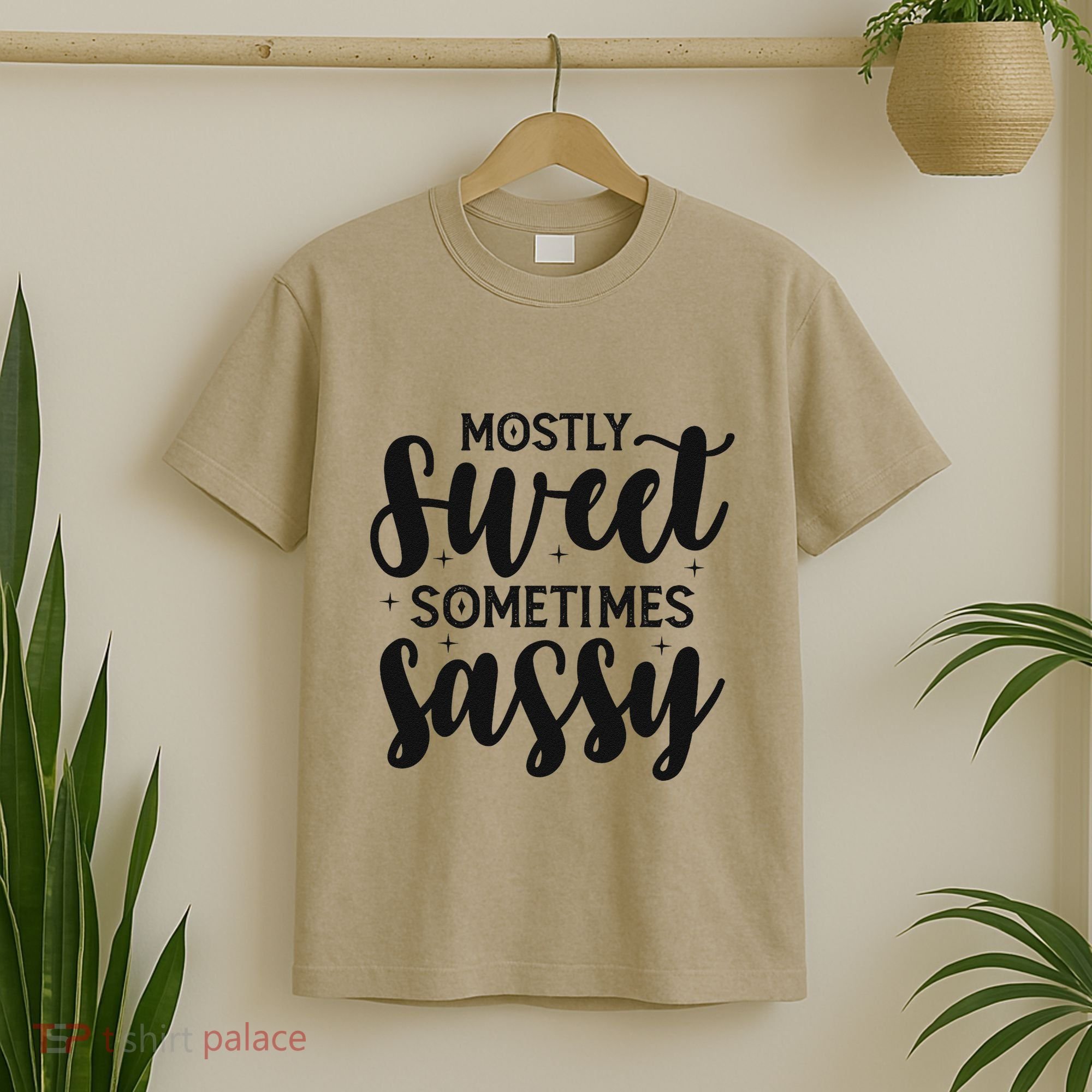 Funny And Feisty Mom Mostly Sweet Sometimes Sassy T-Shirt