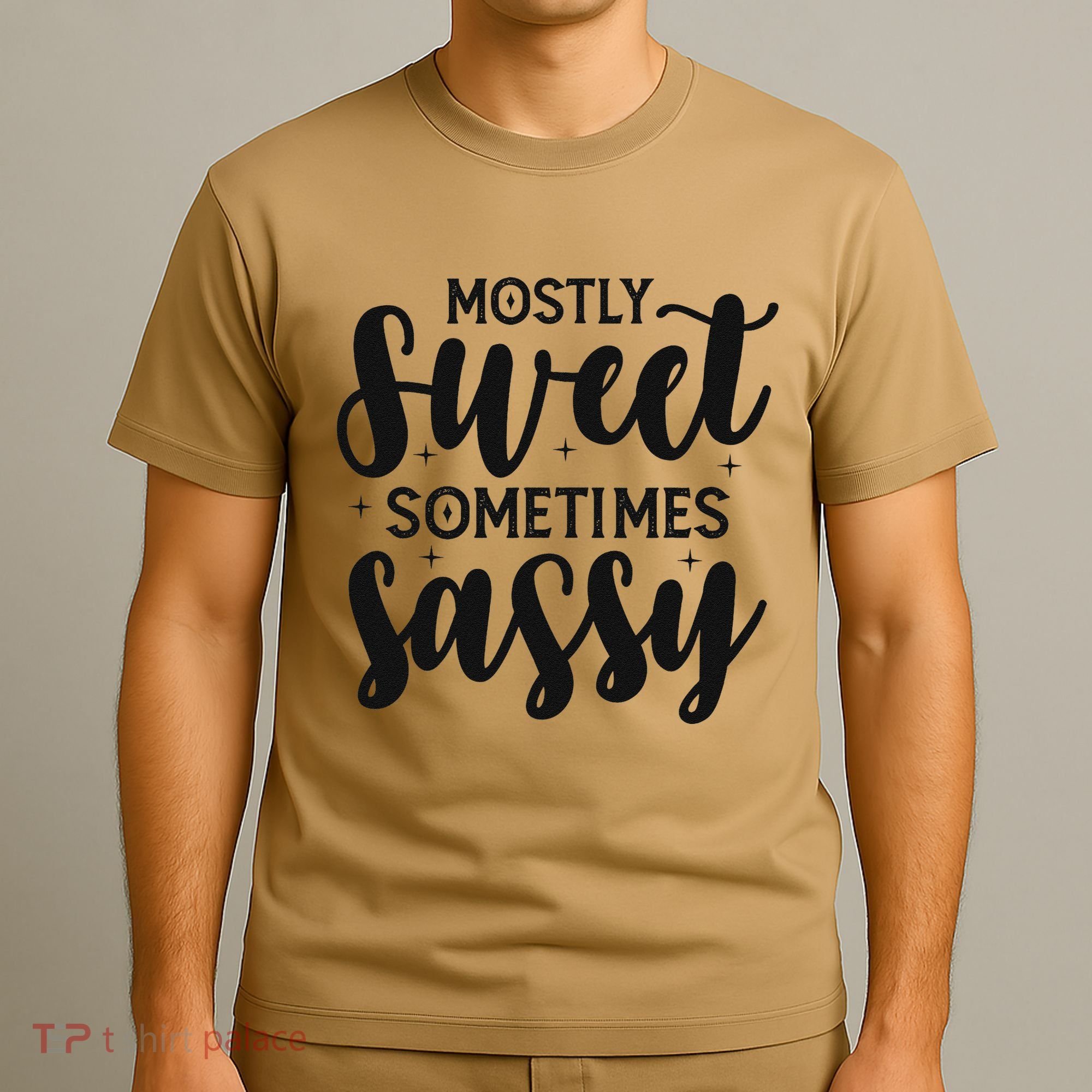 Funny And Feisty Mom Mostly Sweet Sometimes Sassy T-Shirt