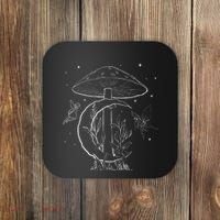 Fairycore Aesthetic Fairy Core Grunge Mushroom Moon Fairies Coaster thumb 0