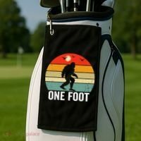 Foot Amputee Funny Amputee Big Foot Limb Loss Awareness Golf Towel thumb 2