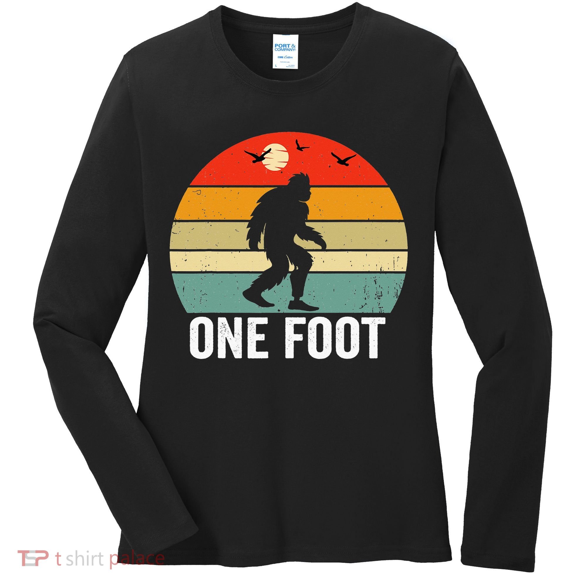 Foot Amputee Funny Amputee Big Foot Limb Loss Awareness Women's Long Sleeve Shirt