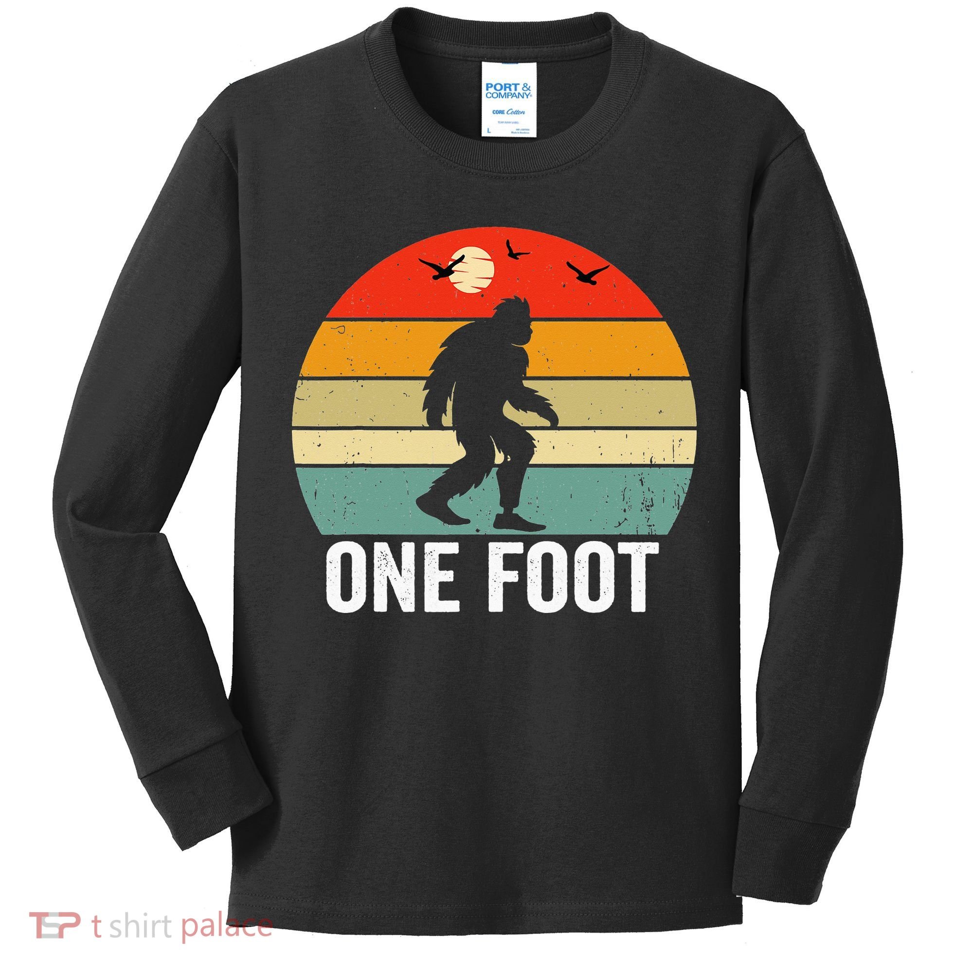 Foot Amputee Funny Amputee Big Foot Limb Loss Awareness Kids Long Sleeve Shirt