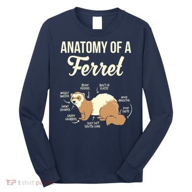 Ferret Anatomy Long Sleeve Shirt