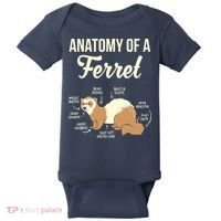 Ferret Anatomy Baby Bodysuit thumb 0