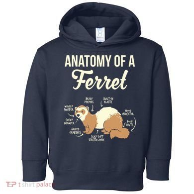 Ferret Anatomy Toddler Hoodie