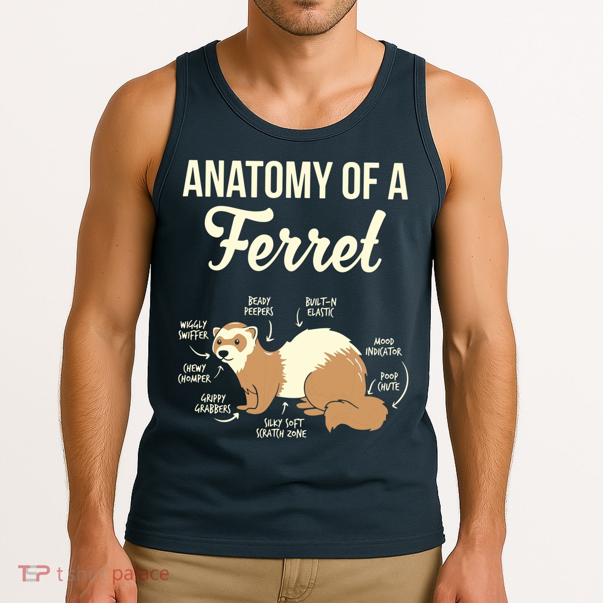 Ferret Anatomy Tank Top