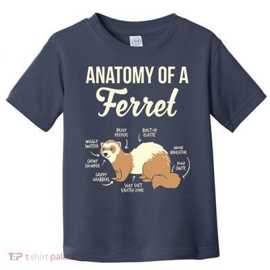 Ferret Anatomy Toddler T-Shirt