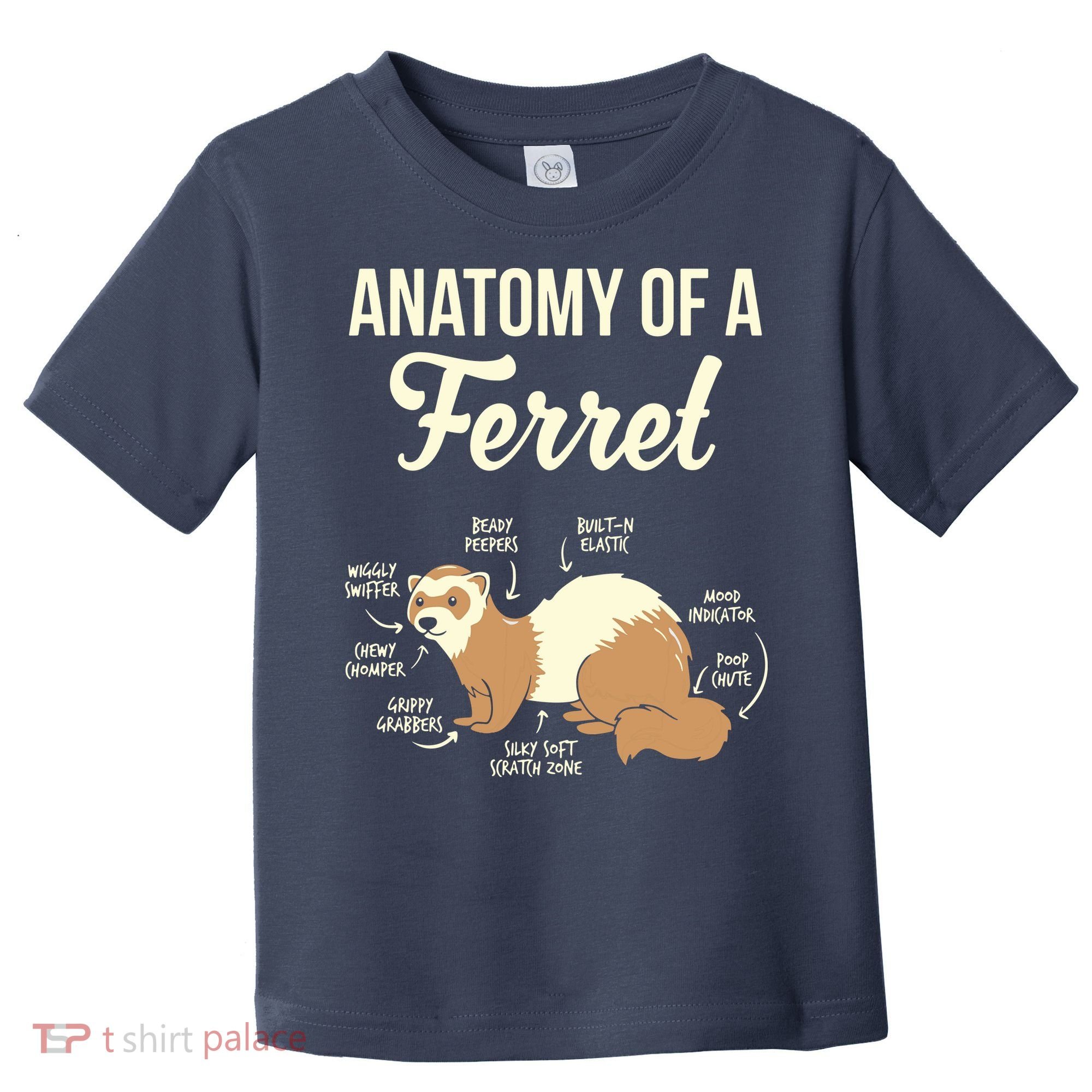 Ferret Anatomy Toddler T-Shirt