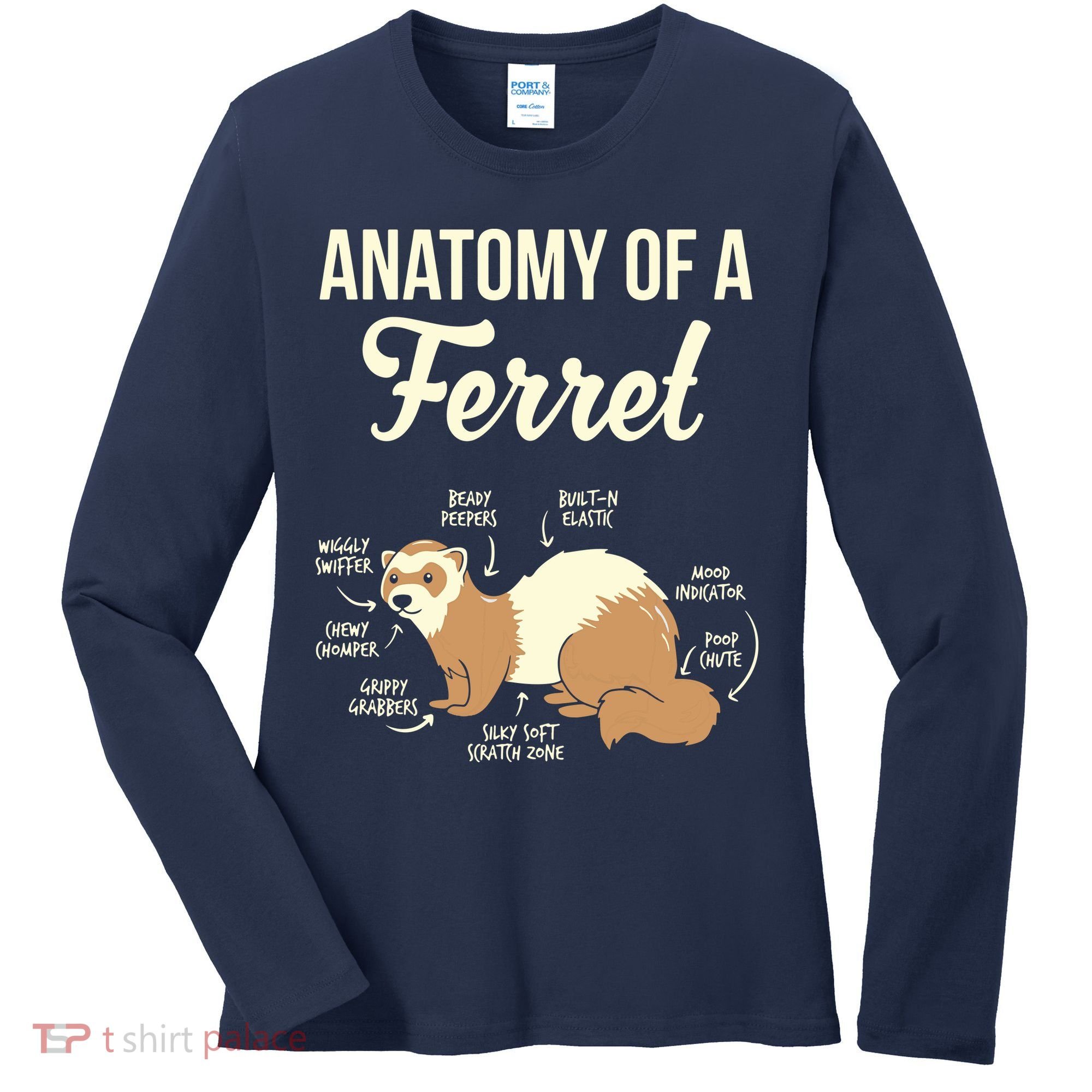 Ferret Anatomy Women's Long Sleeve Shirt