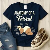 Ferret Anatomy Women's T-Shirt thumb 3