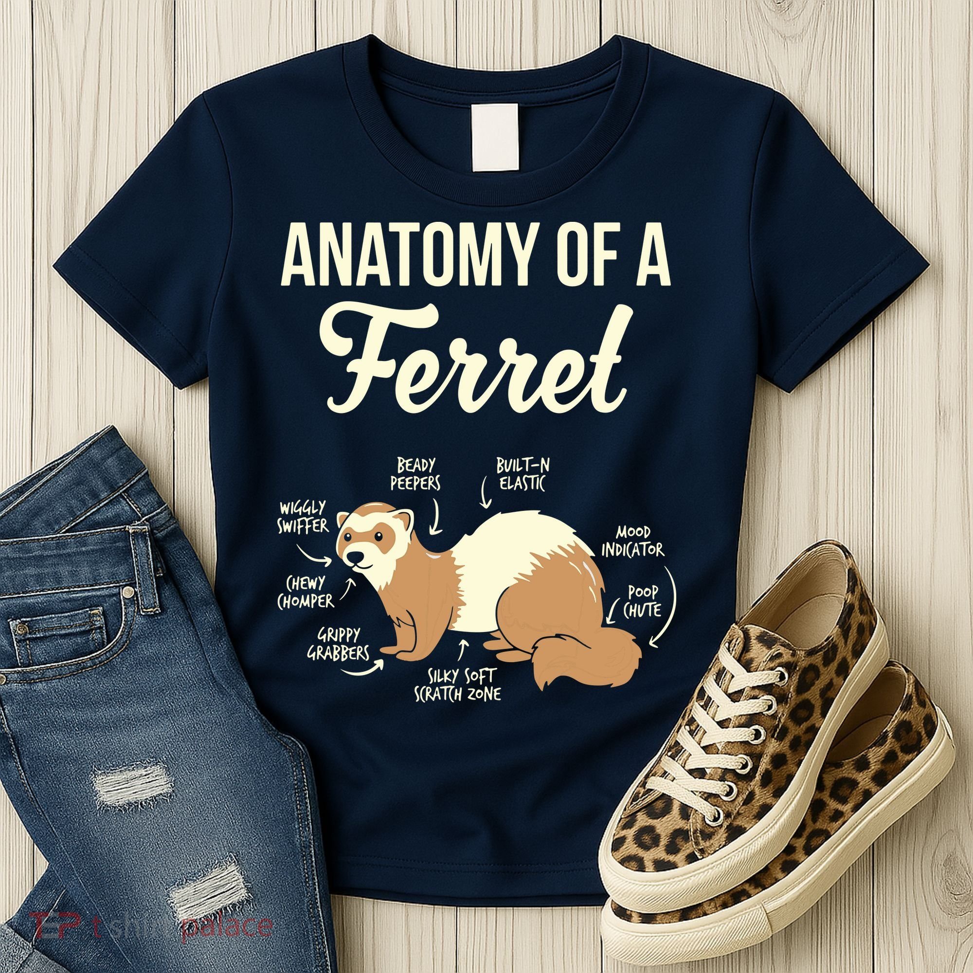 Ferret Anatomy Women's T-Shirt