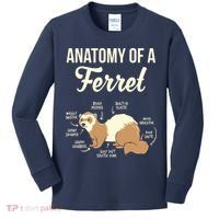Ferret Anatomy Kids Long Sleeve Shirt thumb 0
