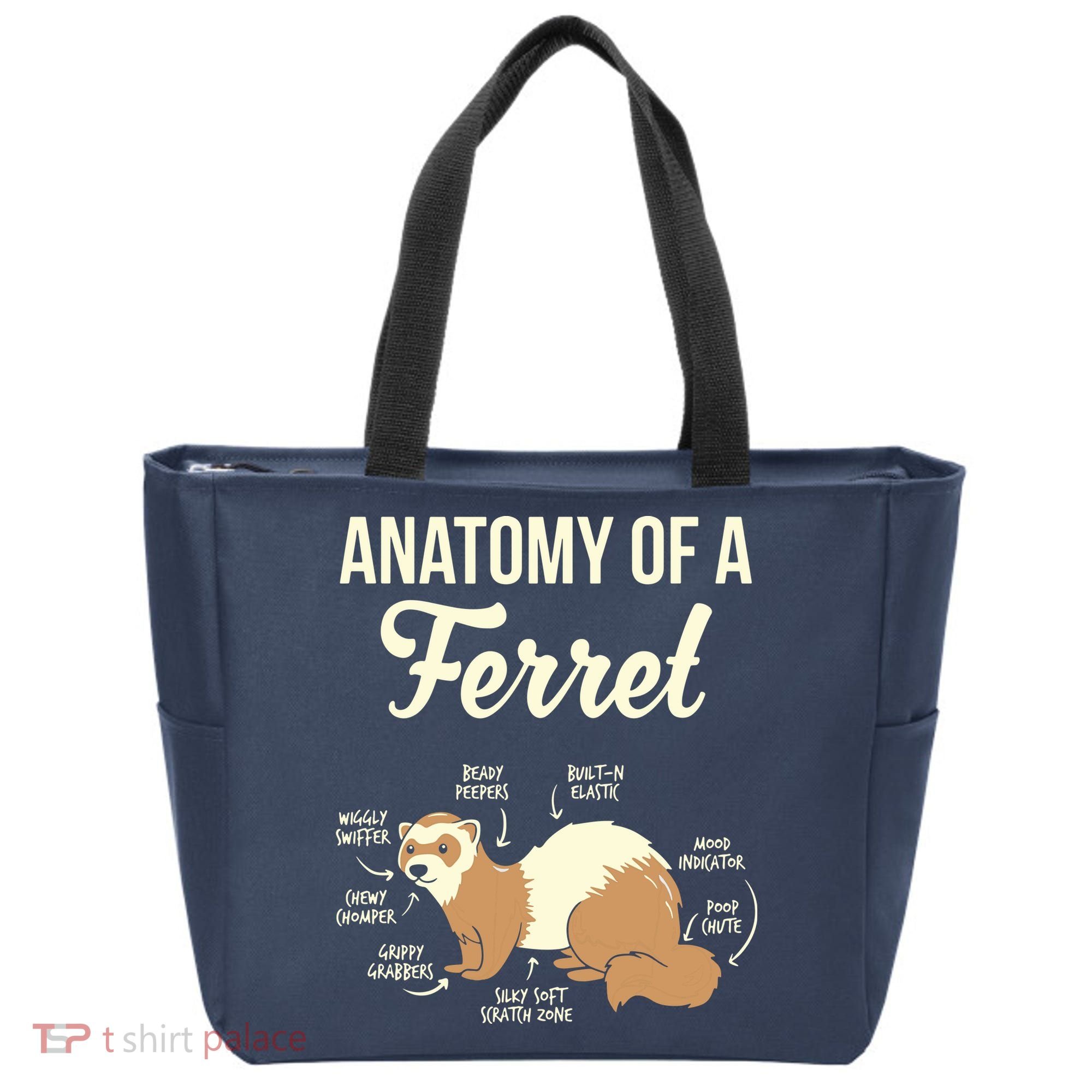 Ferret Anatomy Tote Bag