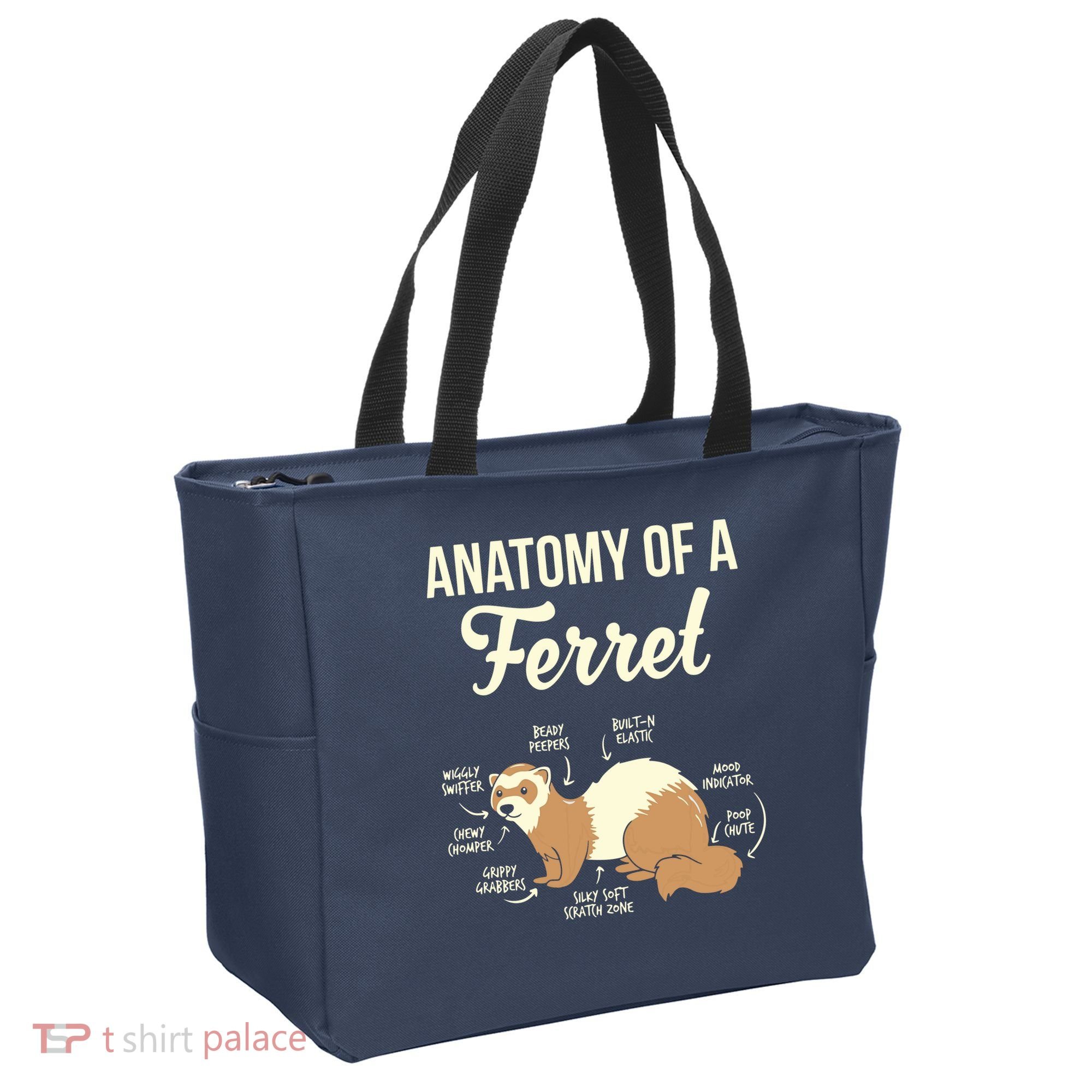 Ferret Anatomy Tote Bag