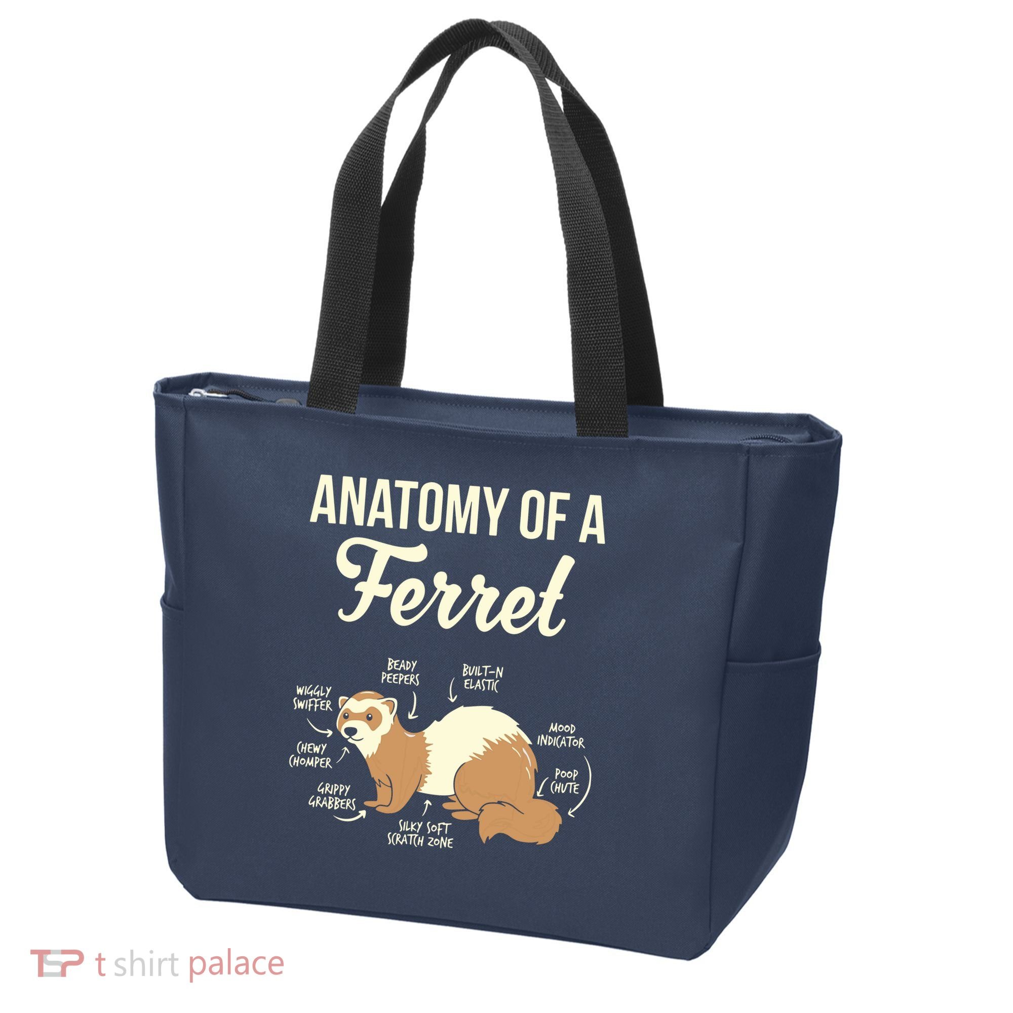 Ferret Anatomy Tote Bag
