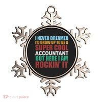 Funny Accountant Gift Accounting Major Bookkeeper CPA Retro Ornament thumb 0