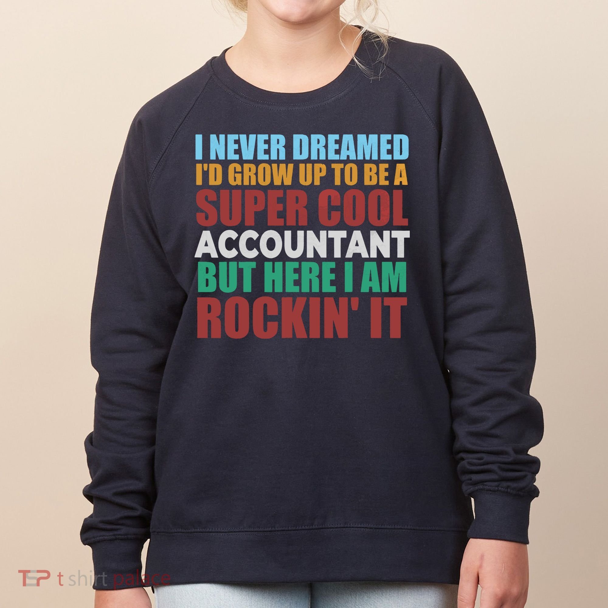 Funny Accountant Gift Accounting Major Bookkeeper CPA Retro Women's Sweatshirt