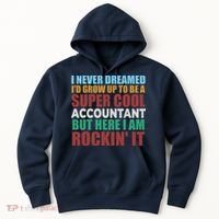 Funny Accountant Gift Accounting Major Bookkeeper CPA Retro Hoodie thumb 0