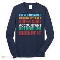 Funny Accountant Gift Accounting Major Bookkeeper CPA Retro Long Sleeve Shirt thumb 0