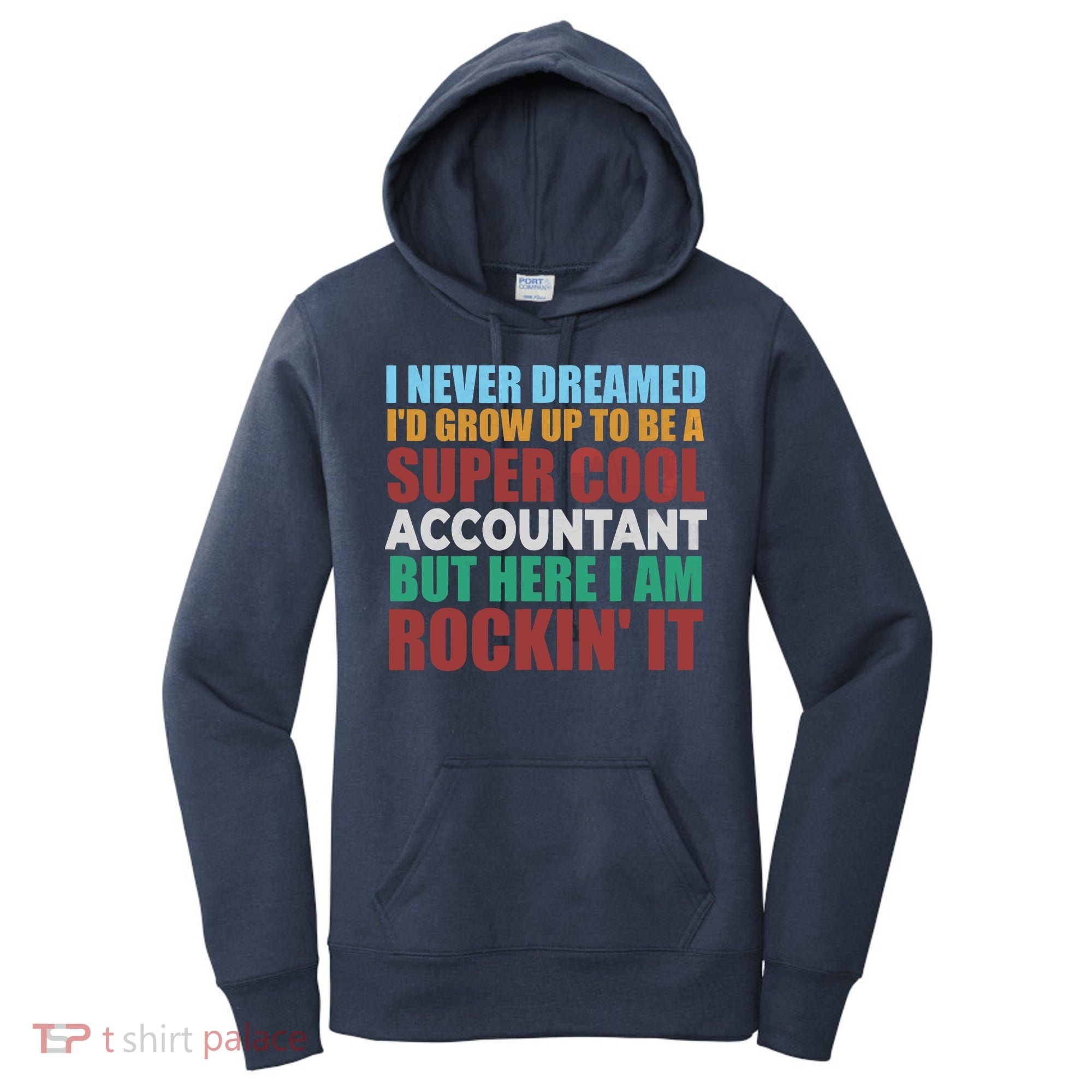 Funny Accountant Gift Accounting Major Bookkeeper CPA Retro Women's Hoodie