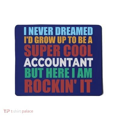 Funny Accountant Gift Accounting Major Bookkeeper CPA Retro Mousepad